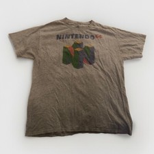 Grey Nintento 64 T Shirt Size Medium Video Game 90s
