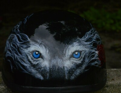 FREE SHIPPING!! CUSTOM AIRBRUSHED! Motorcycle Half Helmet | eBay FREE SHIPPING!! CUSTOM AIRBRUSHED! Motorcycle Half Helmet | eBay