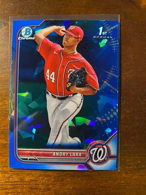 2022 Bowman Chrome Sapphire Andry Lara 1st Bowman BCP-70 Nationals