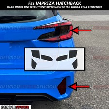 For 2024-2026 Subaru Impreza SMOKE Tint Decals Tail Light Rear Reflectors Vinyl