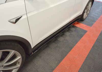 Maxton Design Seitenschweller Ansatz (Paar) V.2 passend für Tesla Model X Mk1 sc