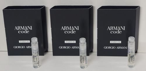NEW ARMANI CODE PARFUM 0.04 oz SPRAY FOR MEN by GIORGIO ARMANI (3 ...