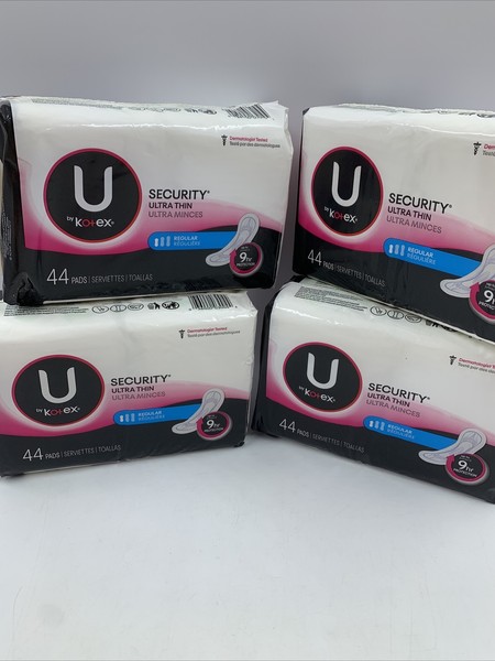 U By Kotex Security Ultra Thin Regular Feminine Pads 4 176 Total Mirsk Pl