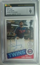 2020 Topps Luis Arraez 1985 35TH Anniversary Auto CGC 9  #85BA-LA Autograph