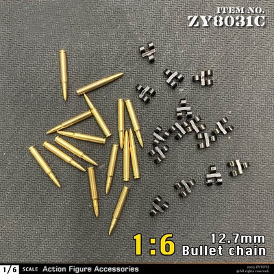 1/6 Scale 15pcs 12.7 Caliber Machine Bullet Model For 12'' Action ...