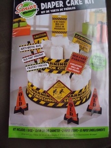 over the hill diaper cake