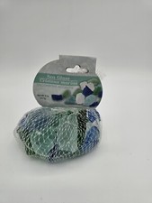 Sea Glass Net Bag Green Blue Glass Decorative Accents