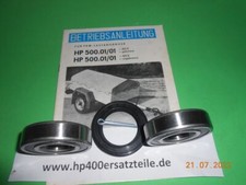 2 Radlager , 1 Dichtring u. 1 Splint  für den originalen Anhänger DDR HP500 ,