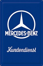 Mercedes-Benz - Blechschild, 40 x 60 cm, gewölbt & Motiv geprägt, Mattlackierung