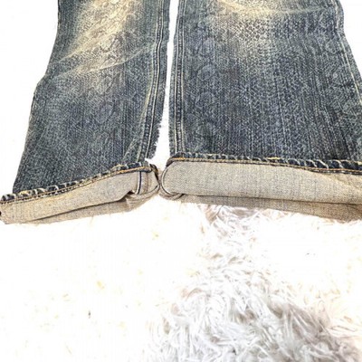 KARAKURI 魂 python embroidery wide denim KARAKURI 魂 python embroidery wide denim KARAKURI 魂 python