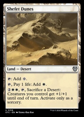 *MtG: 4x Shefet Dunes  - Commander: Outlaws of Thunder Junction Uncommon*