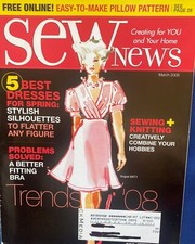 Sew News Magazine March 2008 5 Best Spring Dresses to Flatter Any Figure SN0013