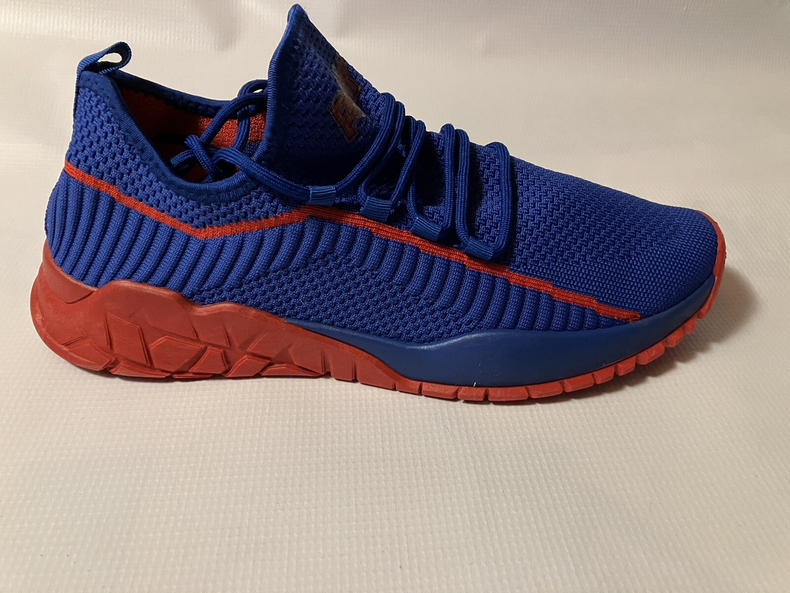 Scarpe da ginnastica da uomo blu rosse Pony PP 1 lavorate a maglia rocciosa taglia 12