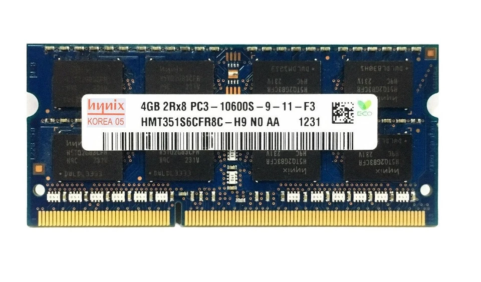 4GB DDR3 Hynix DDR3-1333MHz PC3 10600S SODIMM Laptop RAM Memory 204Pin - Image 2 of 4