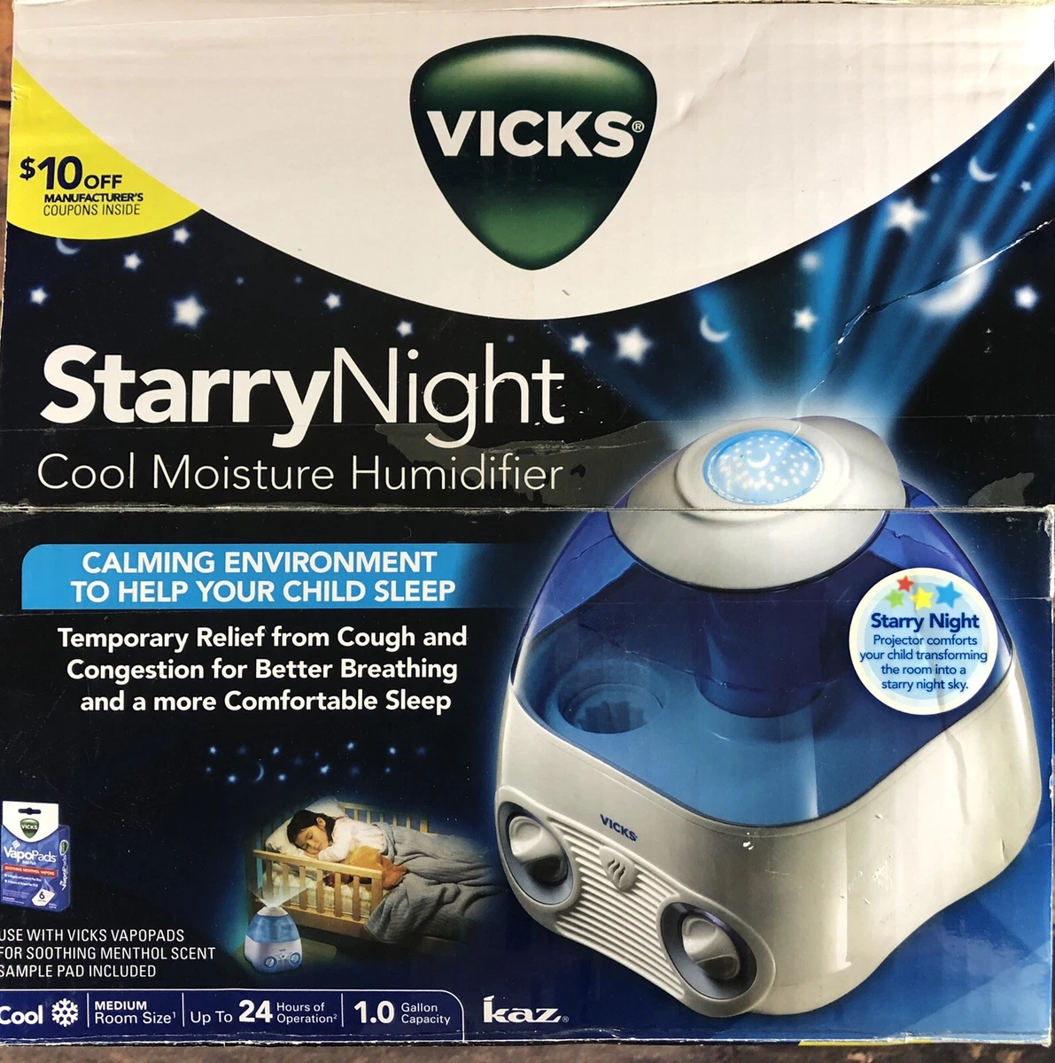 Vicks starry on sale night humidifier