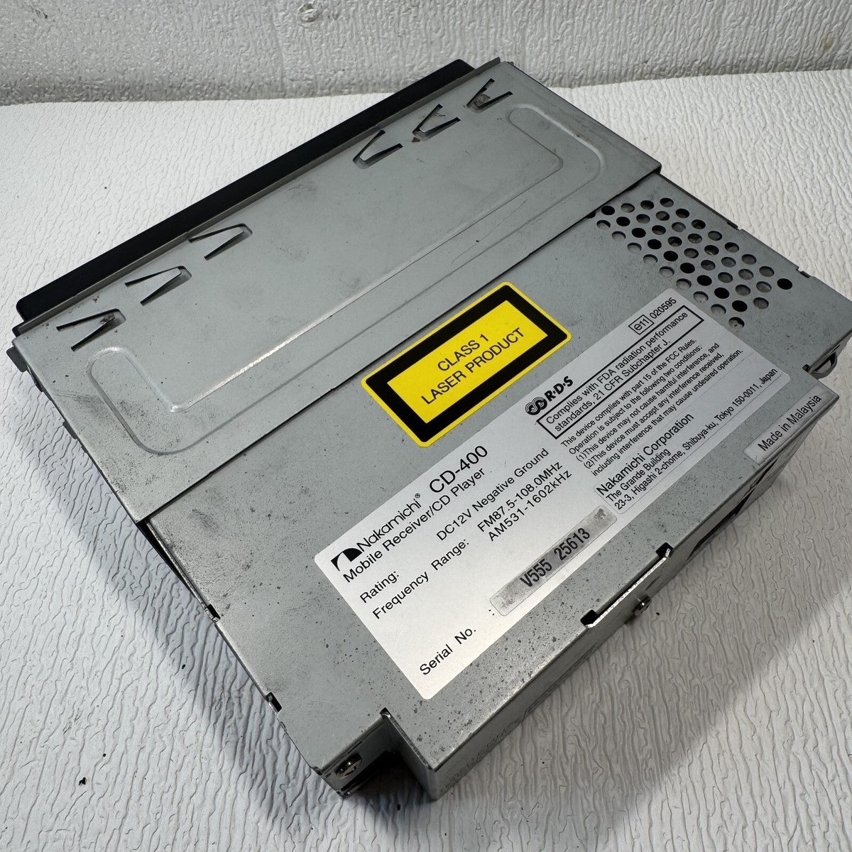NAKAMICHI CD-400 CAR AUDIO CD PLAYER RADIO UNIT Mobilio Receiver