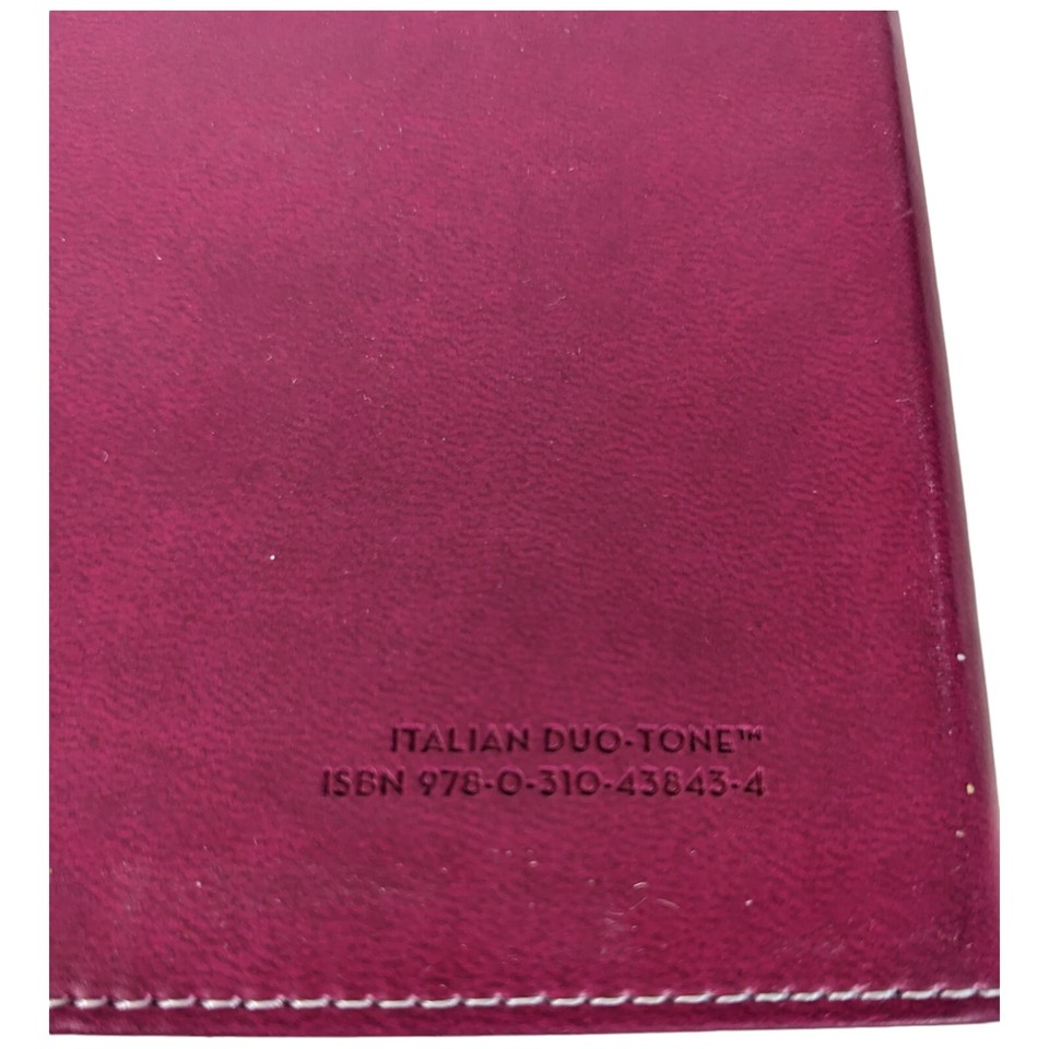 Pink Holy Bible NIV Version Soft Leather Christian White Pages eBay