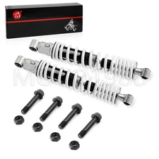 2 x NEW Front Shocks Absorber 1987-2006 For Yamaha Banshee YFZ350 springs WHITE