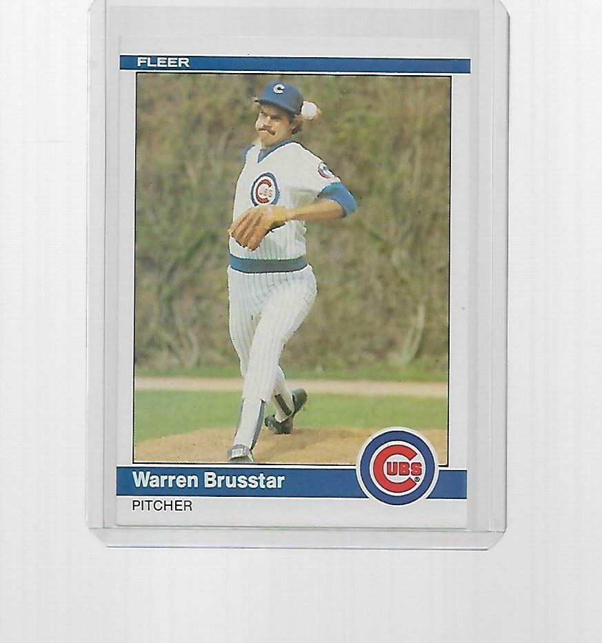 1984 FLEER BASEBALL WARREN BRUSSTAR #487
