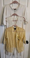 3pc Cristine Alexander, Salora & Morgan Cole Women’s Dress & Shirts Lace Gems L