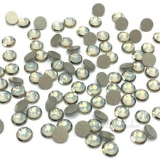 144 Swarovski 2088/I Rimmed Flatback Crystal 5mm ss20 WHITE OPAL DORADO Z NEW