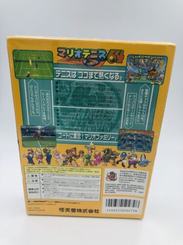 NEW SEALED Super Mario Tennis 64 Japan Nintendo 64 Japanese 2000 Complete NIB - Picture 4 of 9