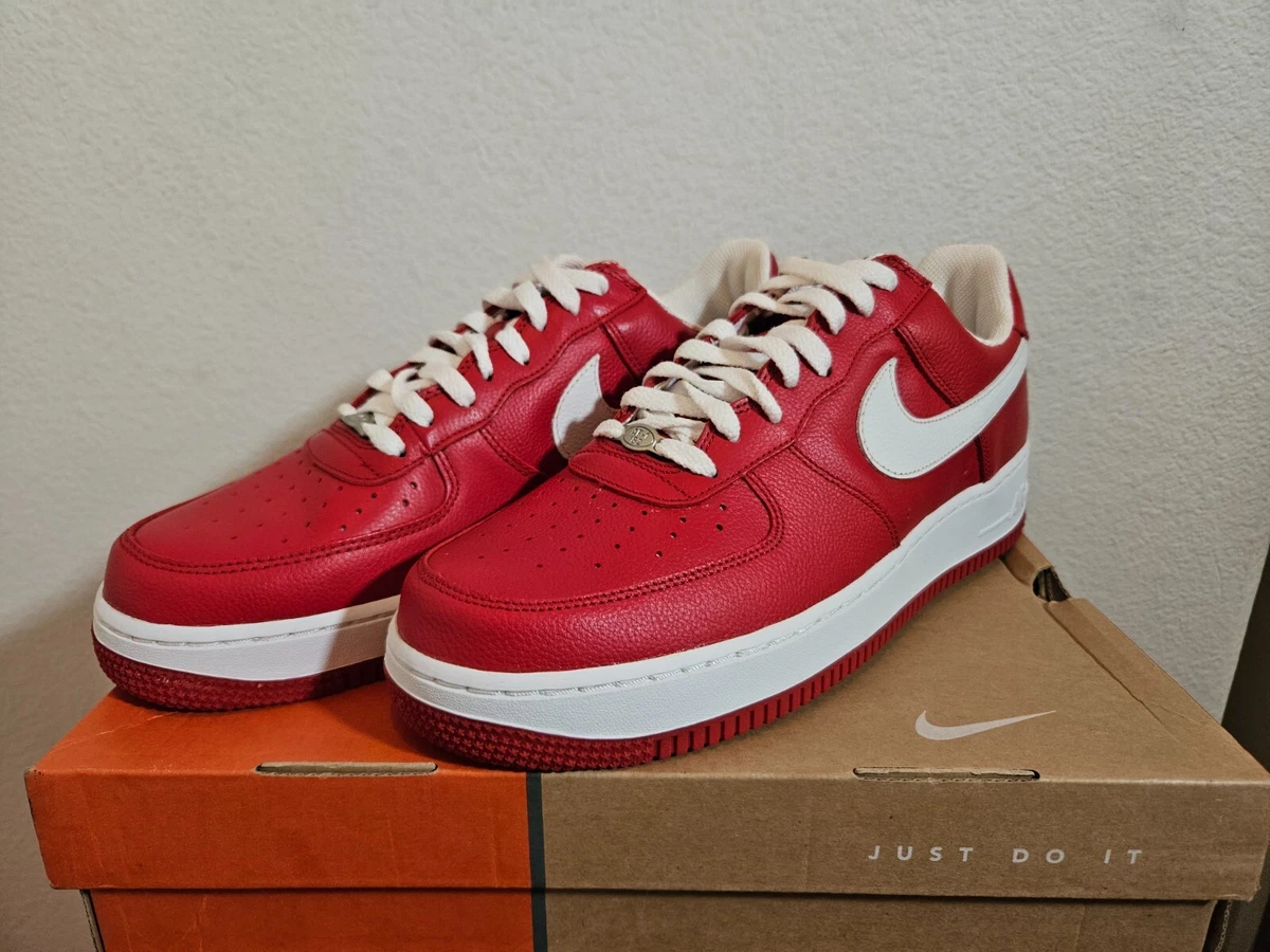 Nike Air Force 1 White Varsity Red | eBay