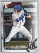 2022 Bowman Draft #BD-44 Hayden Dunhurst