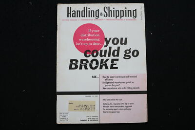 1961 JUNE/JULY HANDLING & SHIPPING MAGAZINE - GO BROKE COVER - SP 4181W