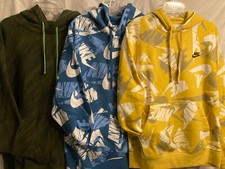 NWT Men's Nike Cotton/Polyester Fleece Pullover Hoodie assorted color/size