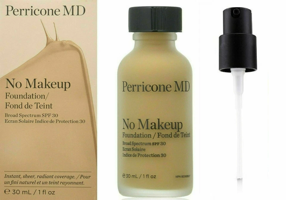 PERRICONE MD NO MAKEUP FOUNDATION BROAD SPECTRUM SPF30 LIGHT to MEDIUM 30ML