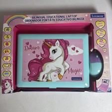 LEXiBOOK - Unicorn Educational and Bilingual Laptop Spanish/English Magic NEW