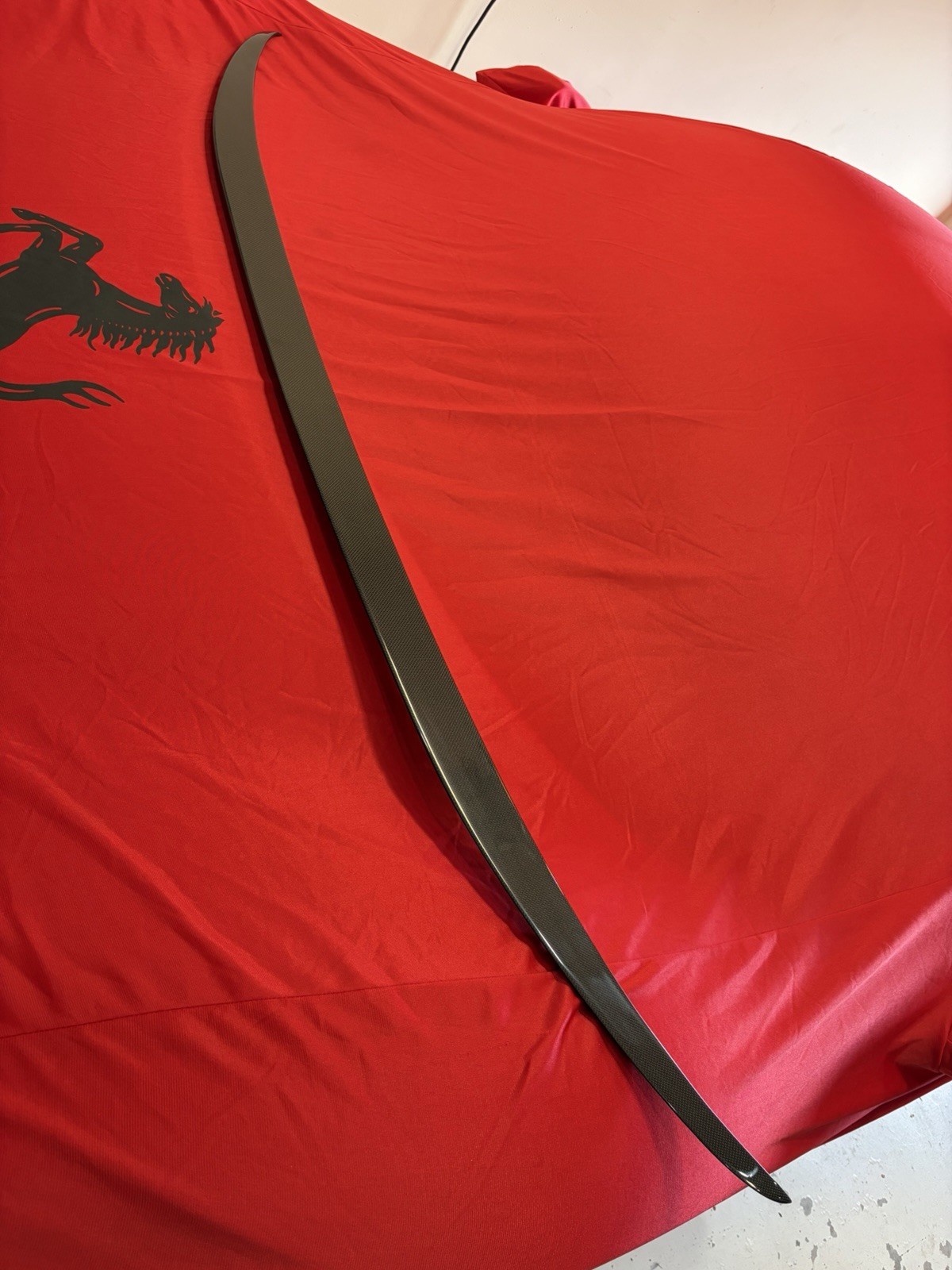 Ferrari F8 Tributo Rear Lip Spoiler Carbon Fiber