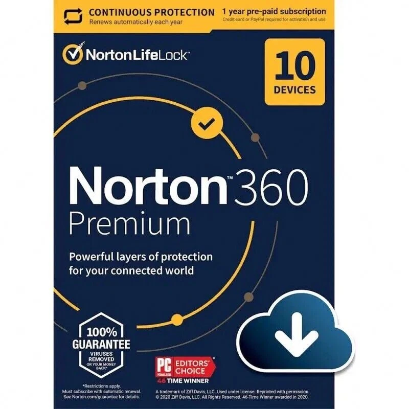 Norton 360 Premium, Deluxe, Secure VPN, Identity Advisor Email LICENCE Key