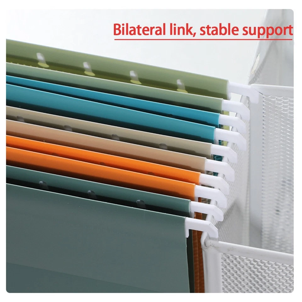 10PCS Eco Friendly Hanging File Folders Durable Organizer Sustainable Storage - Image 2 of 4