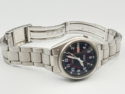 Seiko 5 7S26-3060 Automatic Navy Dial Day-Date 21J Men's Watch