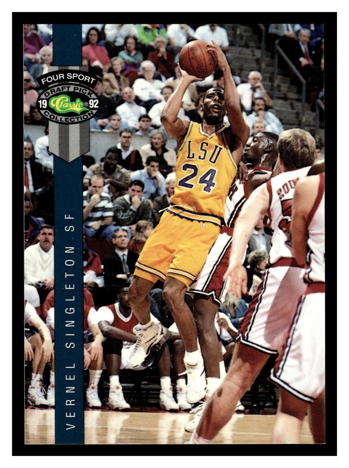 Vernel Singleton #37 1992 Classic Four Sport LSU Tigers