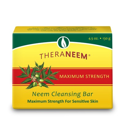 TheraNeem Neem Therape Cleansing Bar, Maximum Strength | Neem Oil Soap for Se...