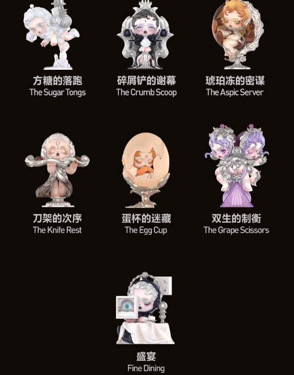Secret-Fine Dining SKULLPANDA The Feast Begins Blind Box Confirmed