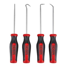 BRAND NEW ICON Professional Mini Soft Grip Pick And Hook Set 4 Pc (USA SELLER)