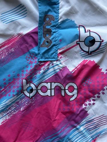 BANG Energy Drink-Promo White Pullover Windbreaker Jacket w/Hood Adult Women M - Picture 5 of 7