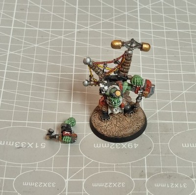 Warhammer 40k Ork Big Mek with Kustom Forcefield Metal OOP Vintage