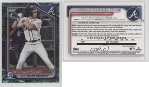 2024 Bowman Draft Chrome Aqua Lunar Refractor /125 Nick Montgomery #BDC-129