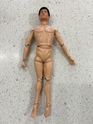 Vintage Hasbro 1964 GI Joe Action Figure - Flocked Brown Hair