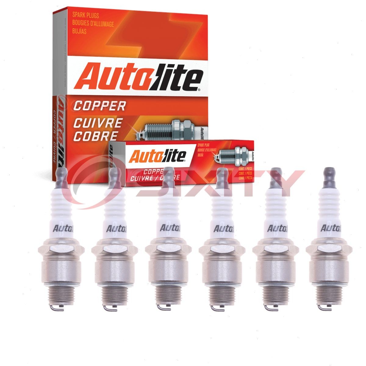 6 pc Autolite Copper Core Spark Plugs for 1942 Plymouth P14S Deluxe Ignition wr