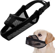 Nylon Dog Muzzle for Small Medium Large Dogs Dachshund Beagle Poodle Labrador, A