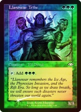 MTG FOIL Llanowar Tribe Retro Frame Foil Etched  - Modern Horizons #022