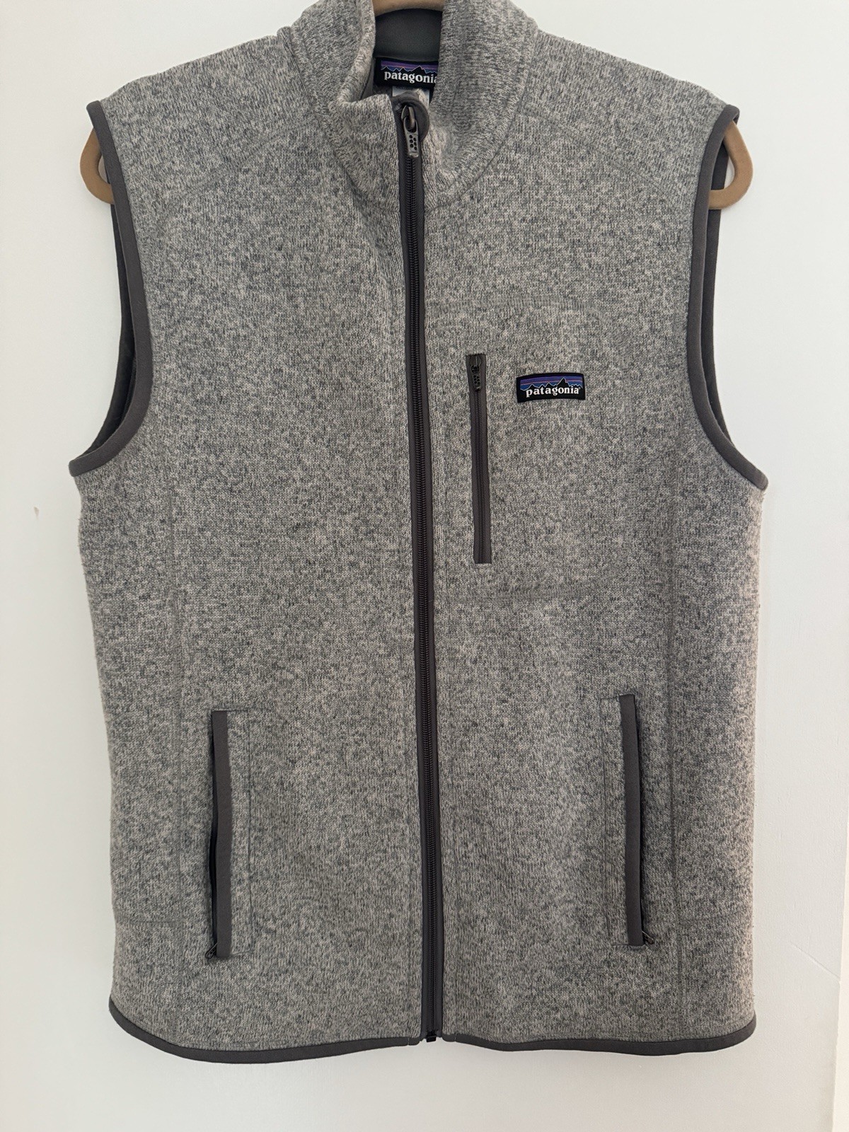 Patagonia Better Sweater Full Zip Vest Men's M Stonewash Grey