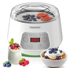 Yogurt Maker, Greek Yogurt Maker with Timer Control and Strainer, Yogurt Make...