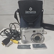 Sony Cyber-Shot DSC-S90 4.1MP Digital Camera Silver 2.5" LCD Sony Case Tested